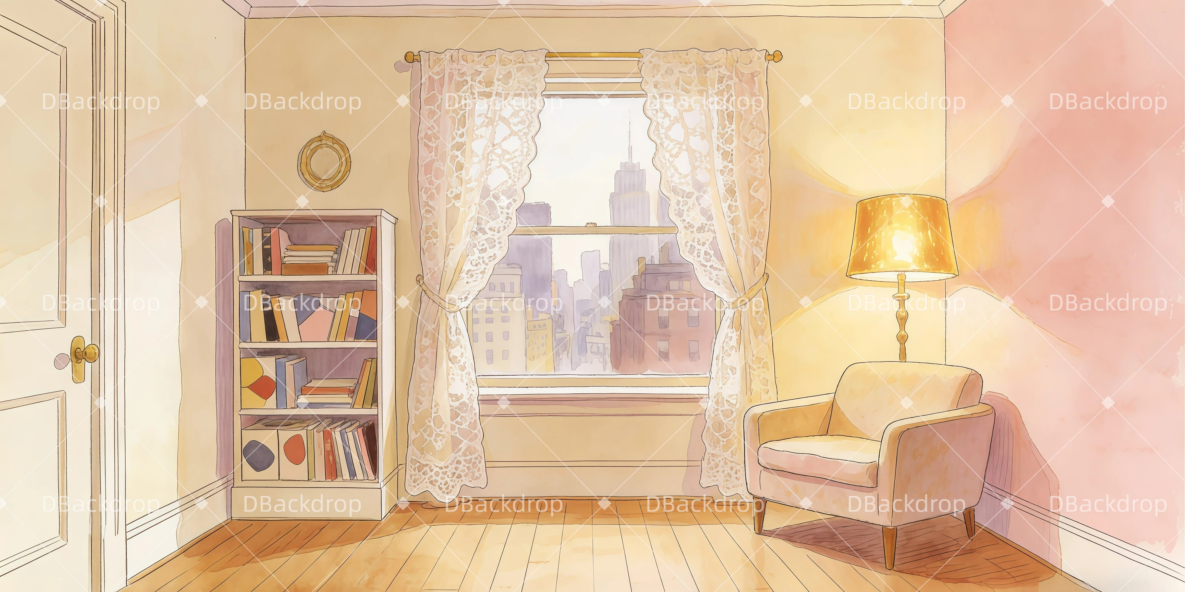 Vorhänge Theater Ellas Wohnung Theaterwand GQ62-T42