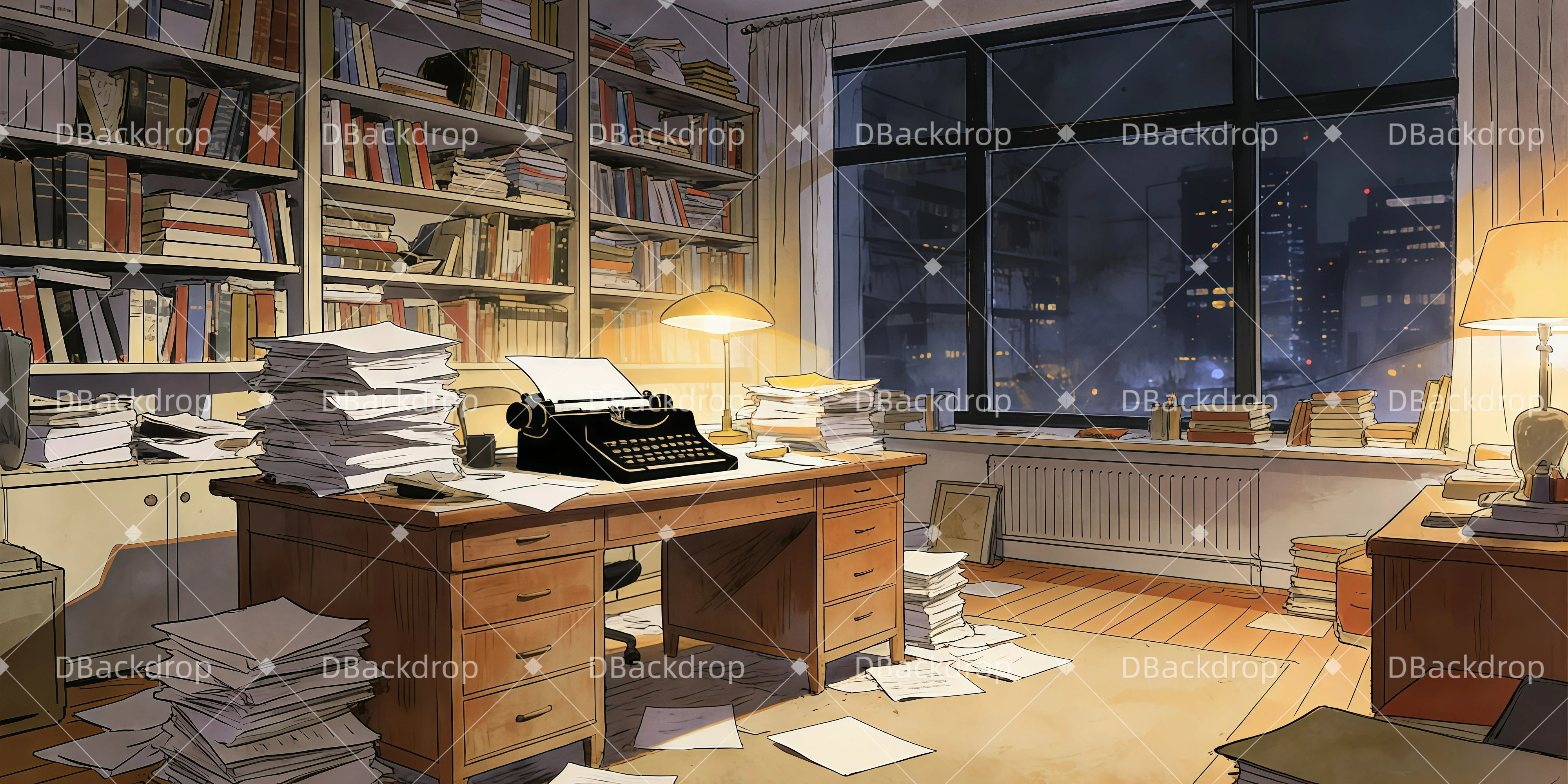 Bühne Theatervorhang Unordentliches Zimmer Theaterbühnenbau GQ62-T43