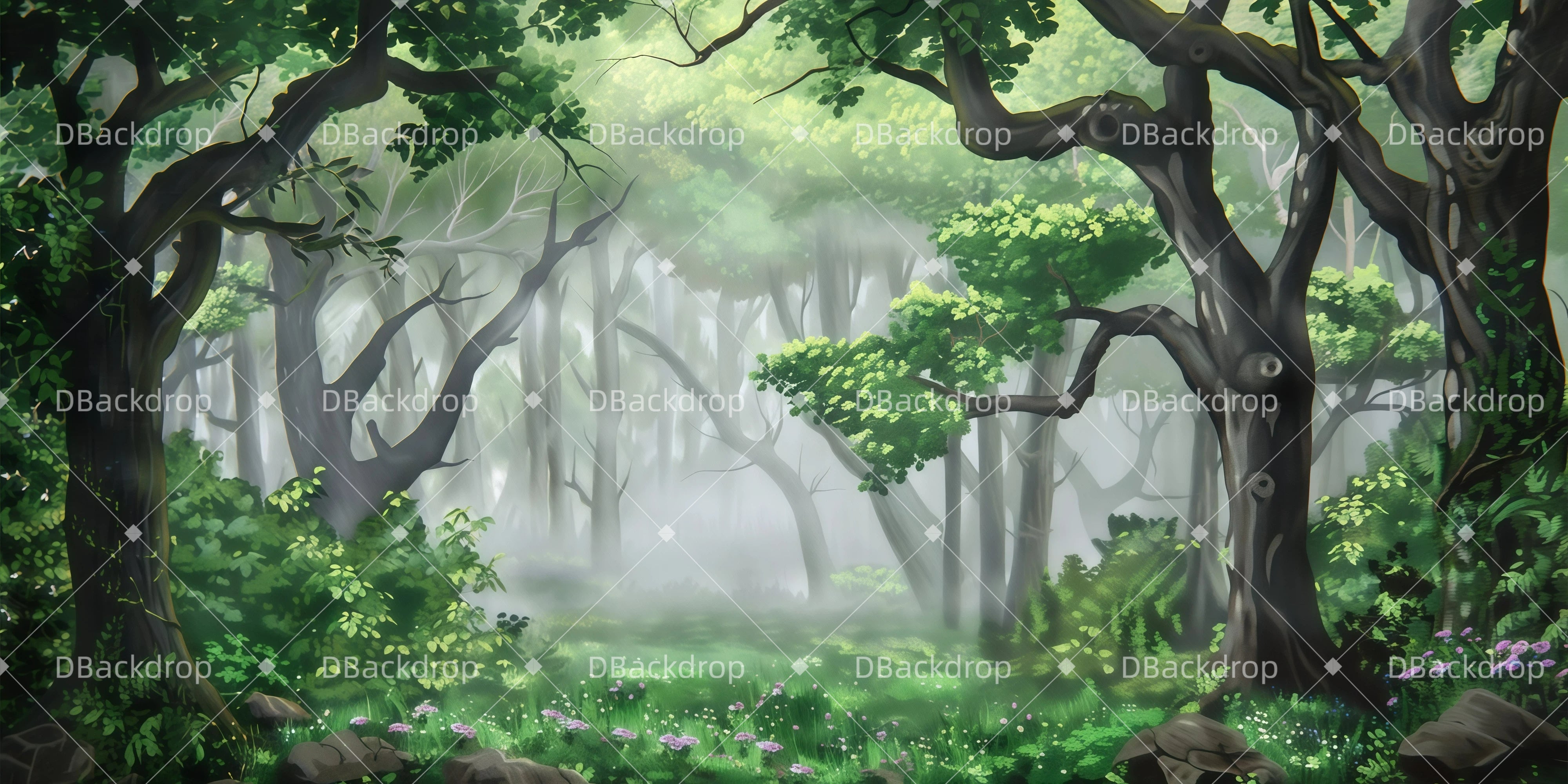 Wald-Bühnenhintergrund Villain’s Hideout Kulissenhintergründe GQ62-T29