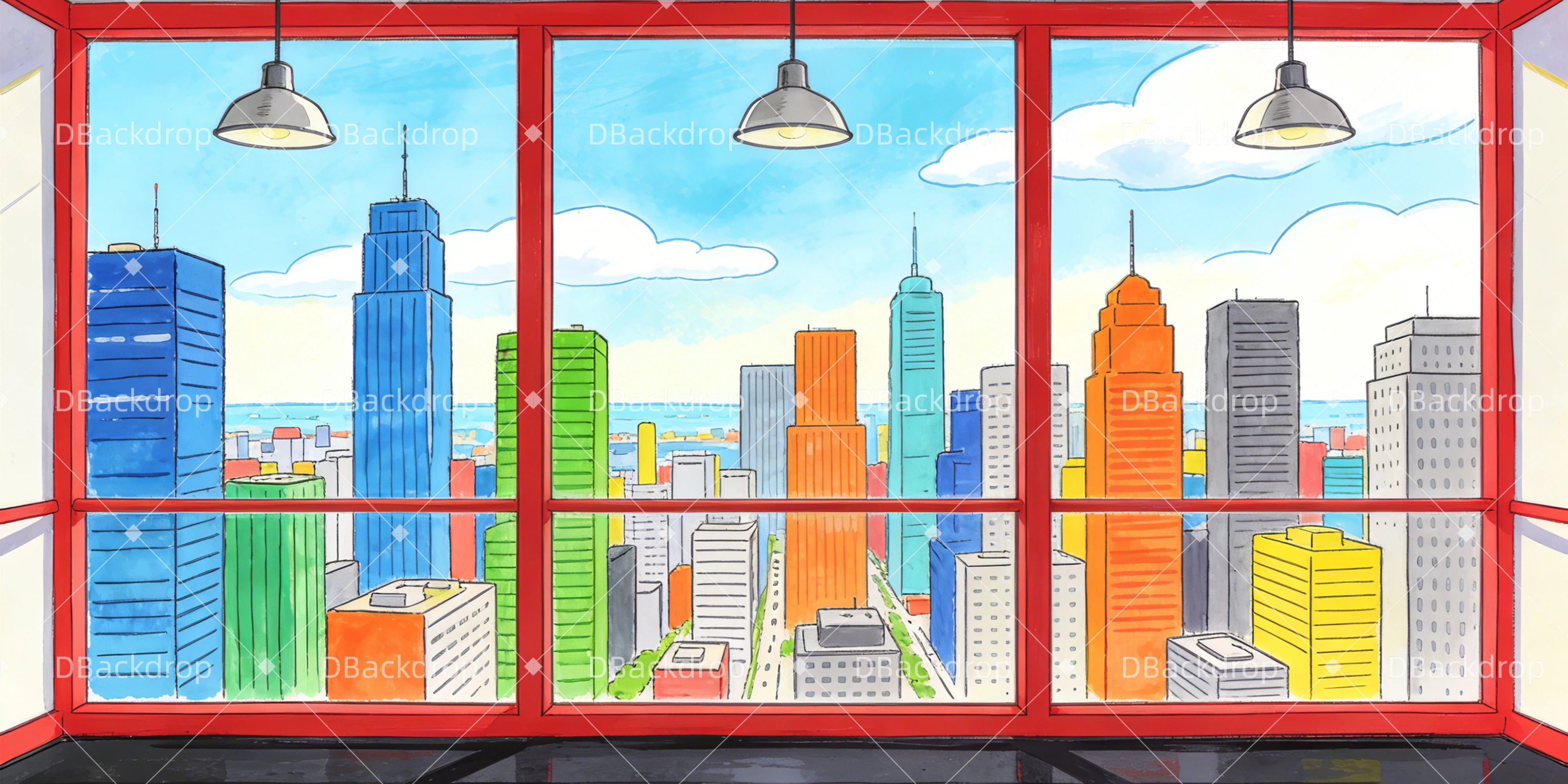 Theater Backdrops Modernes Büro Theater gardinen GQ63-T50