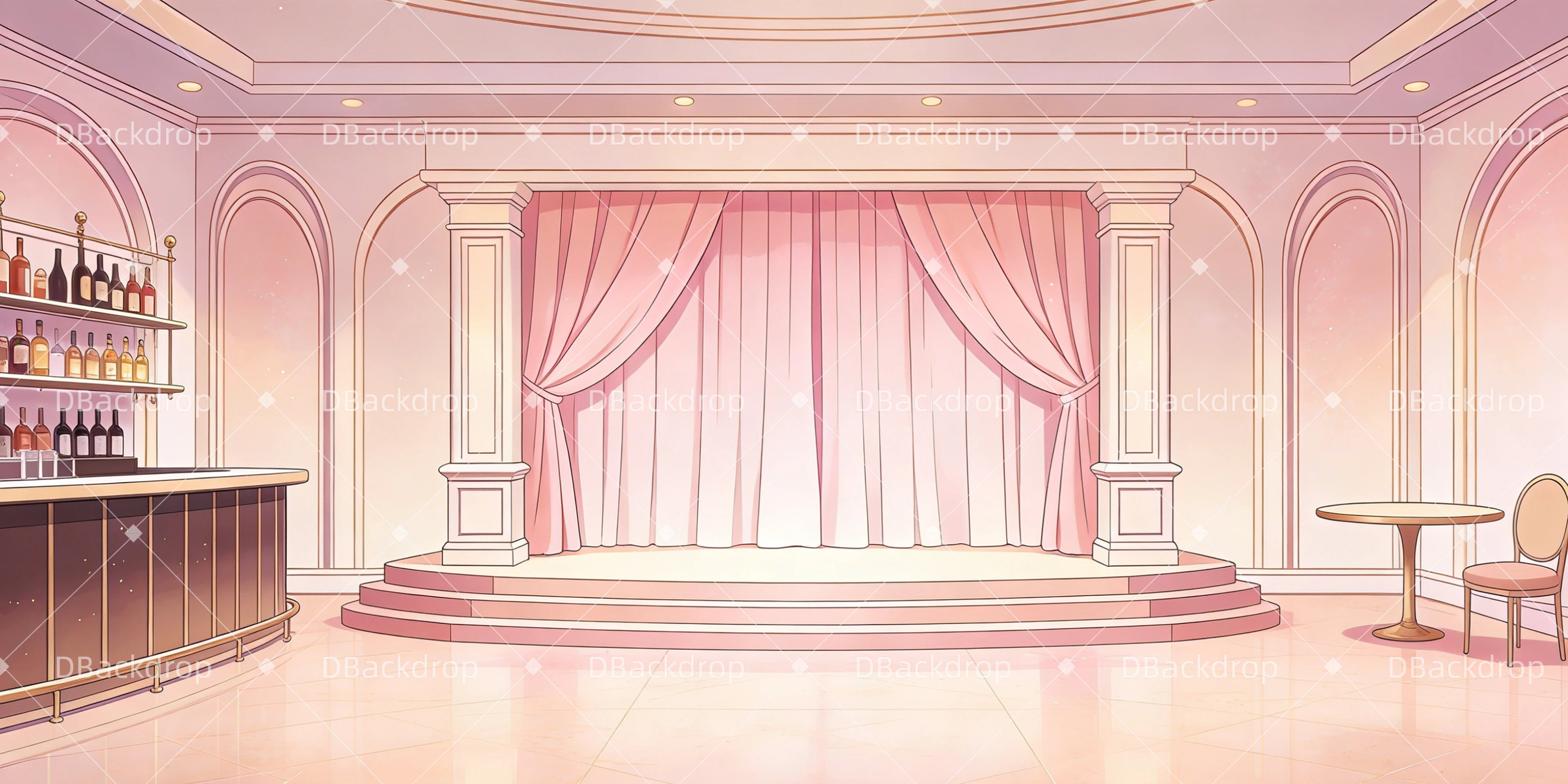 Tanzhintergrund Jazz-Lounge Professionelle Bühnenhintergründe GQ63-T88