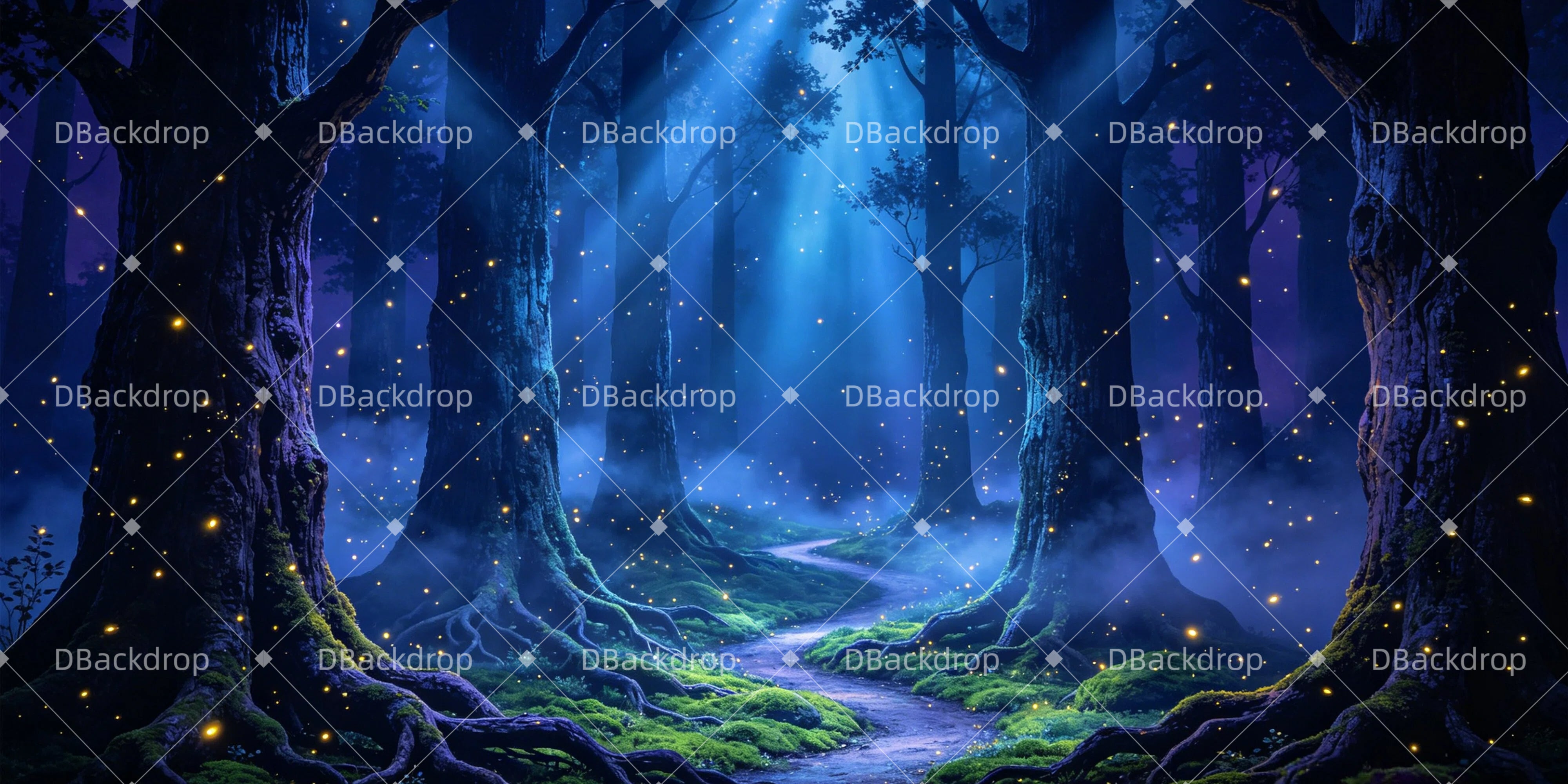 Professional Bühnenhintergrunds Nacht Wald Groß Bühnenhintergrunds GQ65-T3