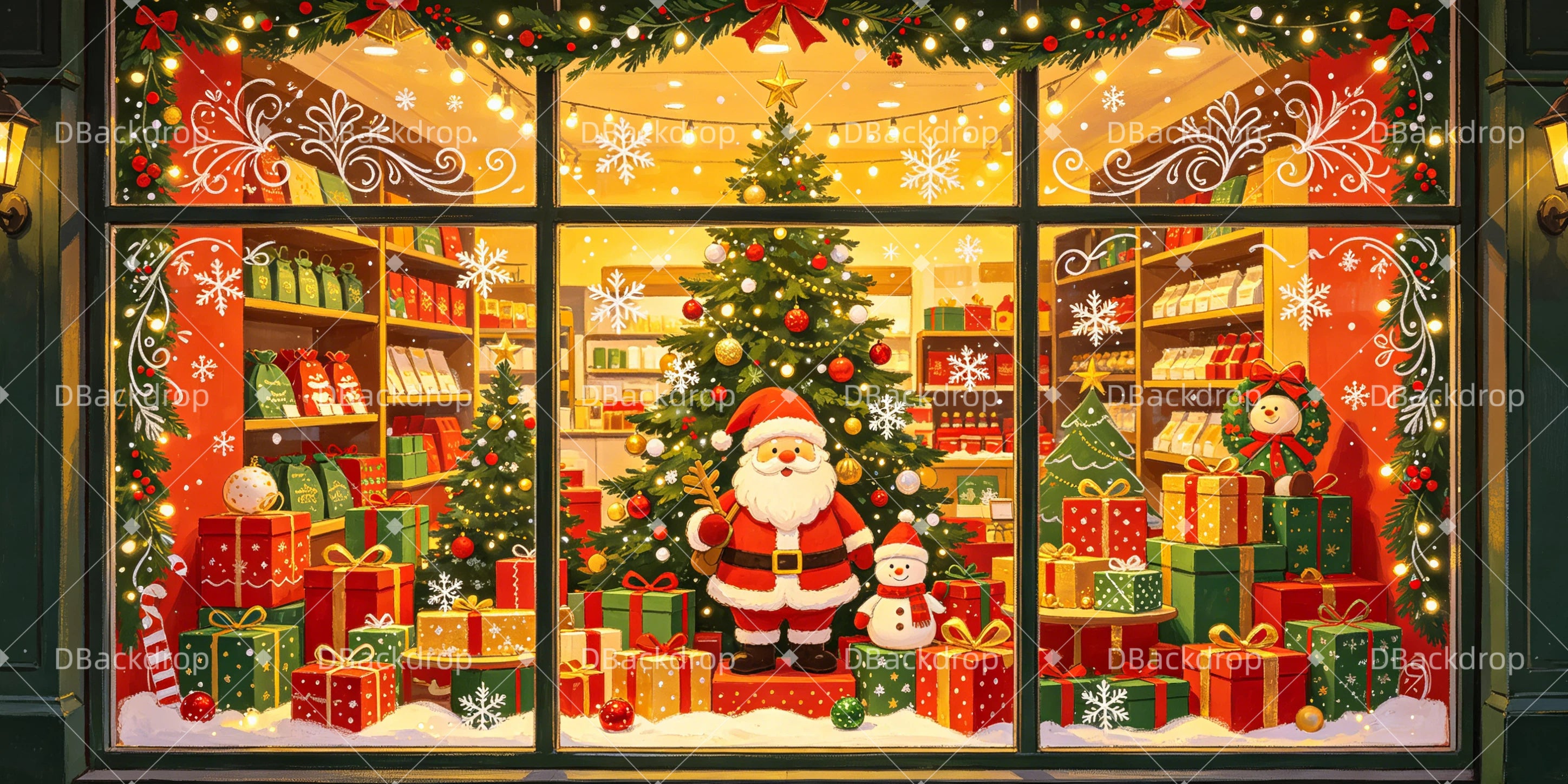 Kulissen für Schulaufführungen Schaufensterdekoration Weihnachtsbühnenkulissen GQ65-T52