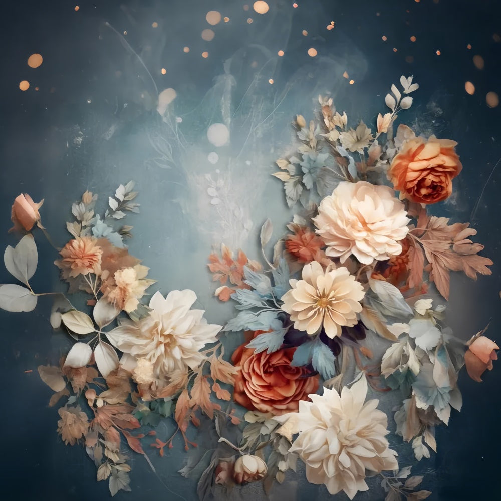 Backdrop Kunst Mitternachtsblumen Gelassenheit Backdrop GTY-101