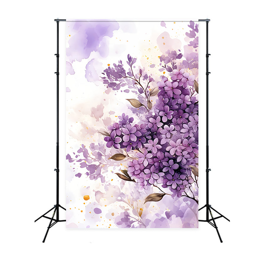 Fine Art Backdrops Verträumter Flieder Aquarell Hintergrund GTY-106