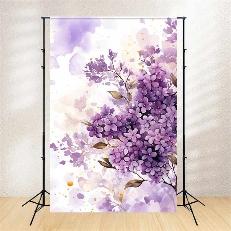 Fine Art Backdrops Verträumter Flieder Aquarell Hintergrund GTY-106