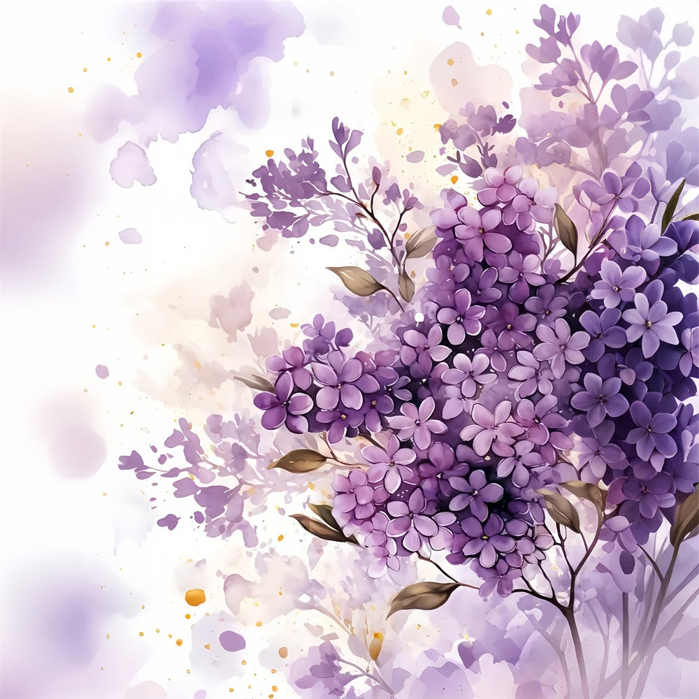 Fine Art Backdrops Verträumter Flieder Aquarell Hintergrund GTY-106