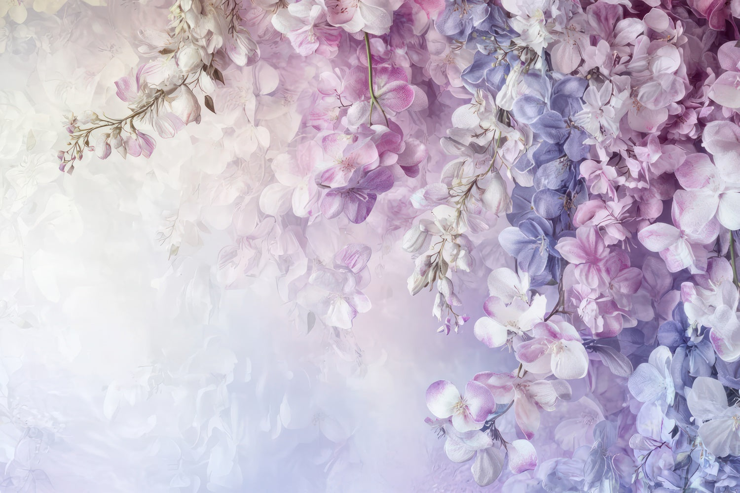 Künstlerische Backdrops Romantische Glyzinienblüten Backdrop GTY-107