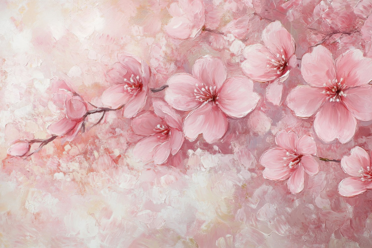 Fine Art Backdrops Aquarell Kirschblüte Rosa Hintergrund GTY-108