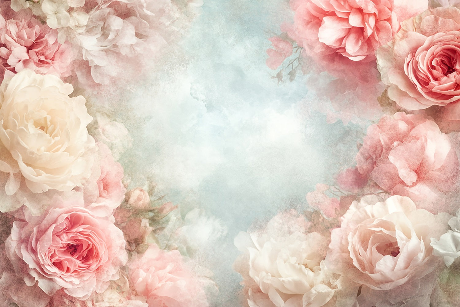Fine Art Fotografie Backdrop Weiche Pfingstrose Eleganz Backdrop GTY-59