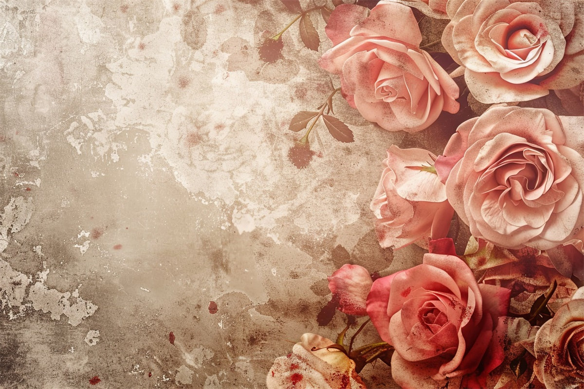 Hintergrund Kunstfotografie Rustikale Vintage Rose Textur Hintergrund GTY-60