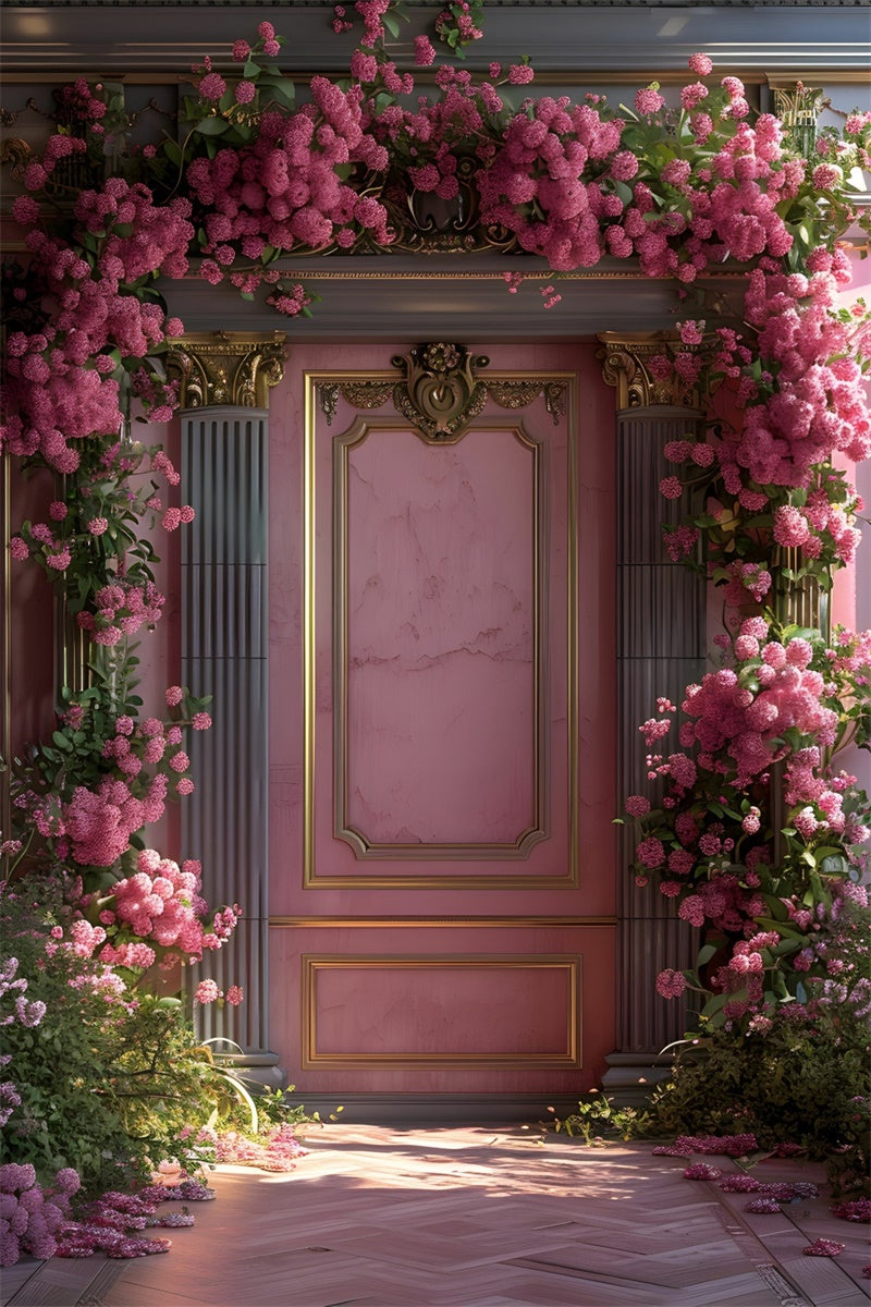 Kunsthintergrund Romantischer Barock Blumen Wandhintergrund GTY-75