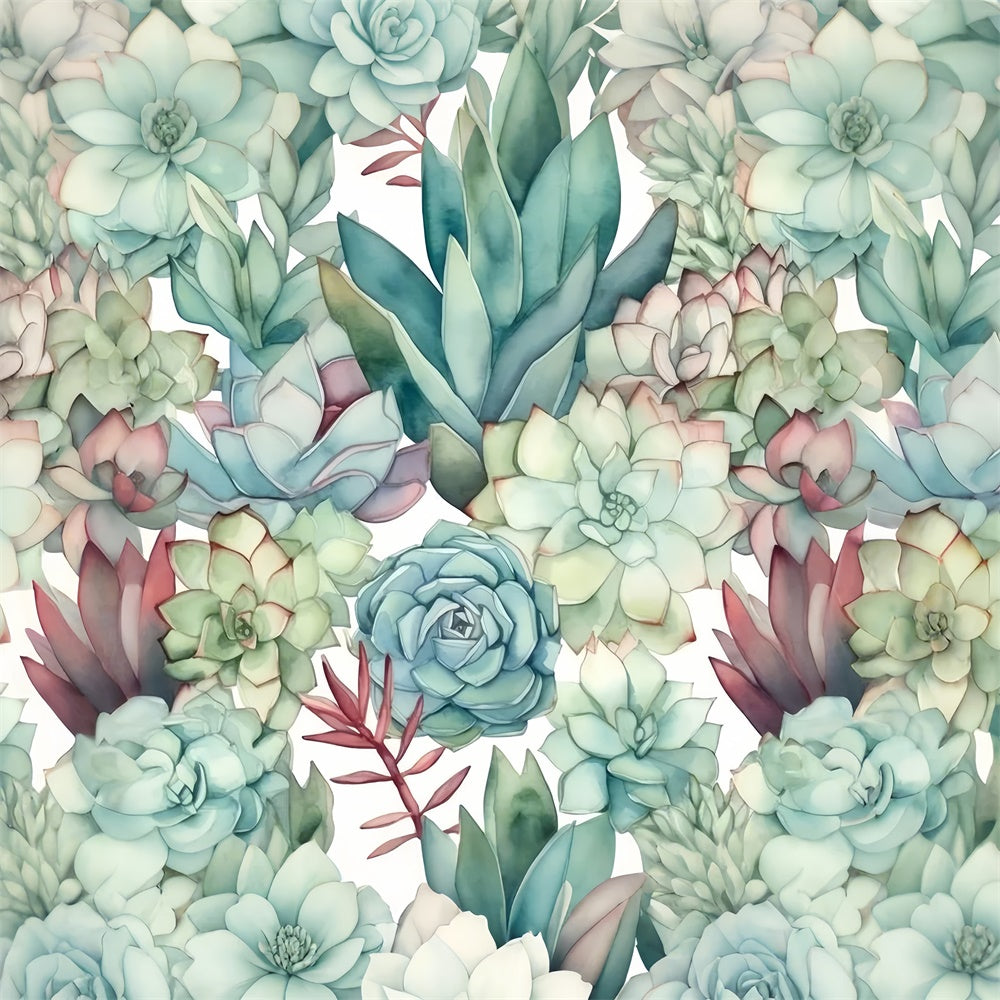 Backdrops Fine Art Lebendige Sukkulenten Gelassenheit Hintergrund GTY-89