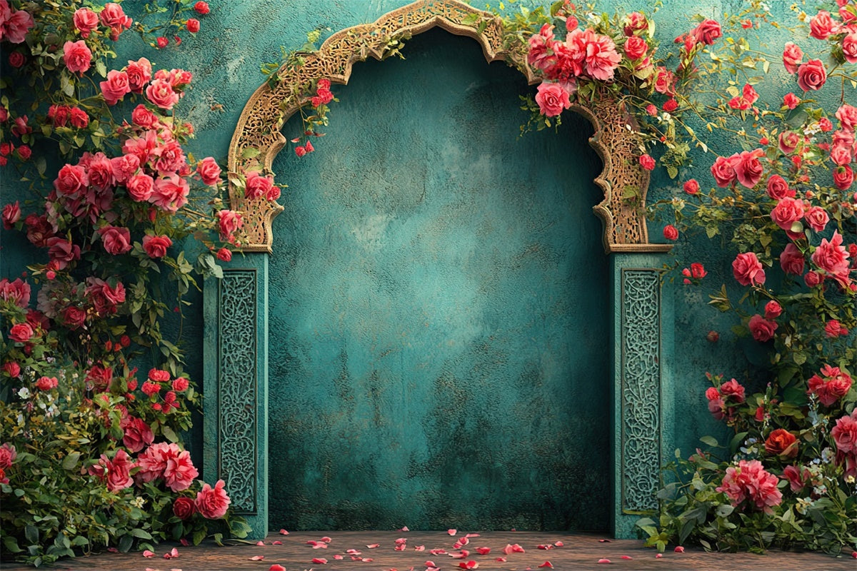 Fine Art Fotografie Backdrops Vintage Rose Archway Backdrop GTY-92