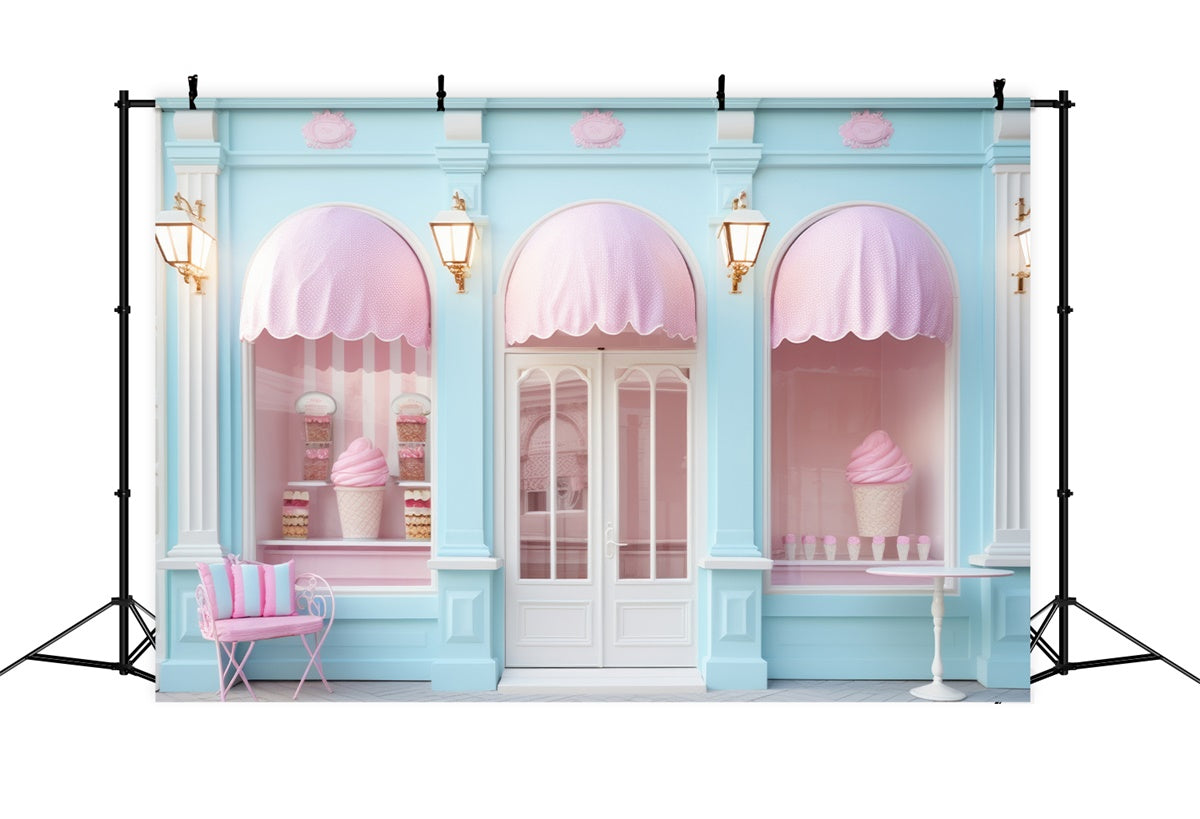 Sommer Backdrops Pastell Dessert Store Sommer Backdrop GTY3-296