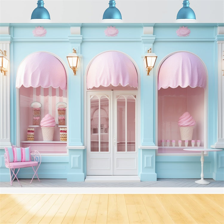 Sommer Backdrops Pastell Dessert Store Sommer Backdrop GTY3-296