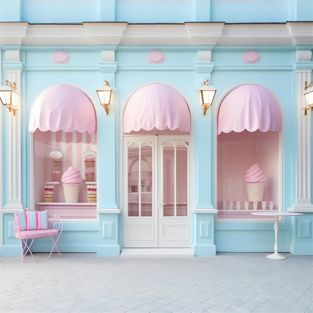 Sommer Backdrops Pastell Dessert Store Sommer Backdrop GTY3-296