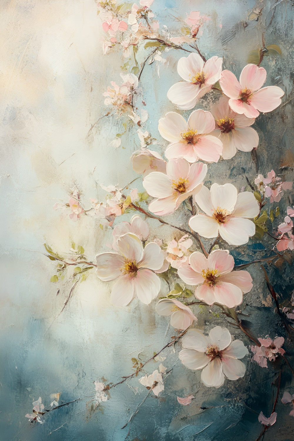 Fotografie Backdrops Frühling Pastell Floral Art Backdrop LXX1-137