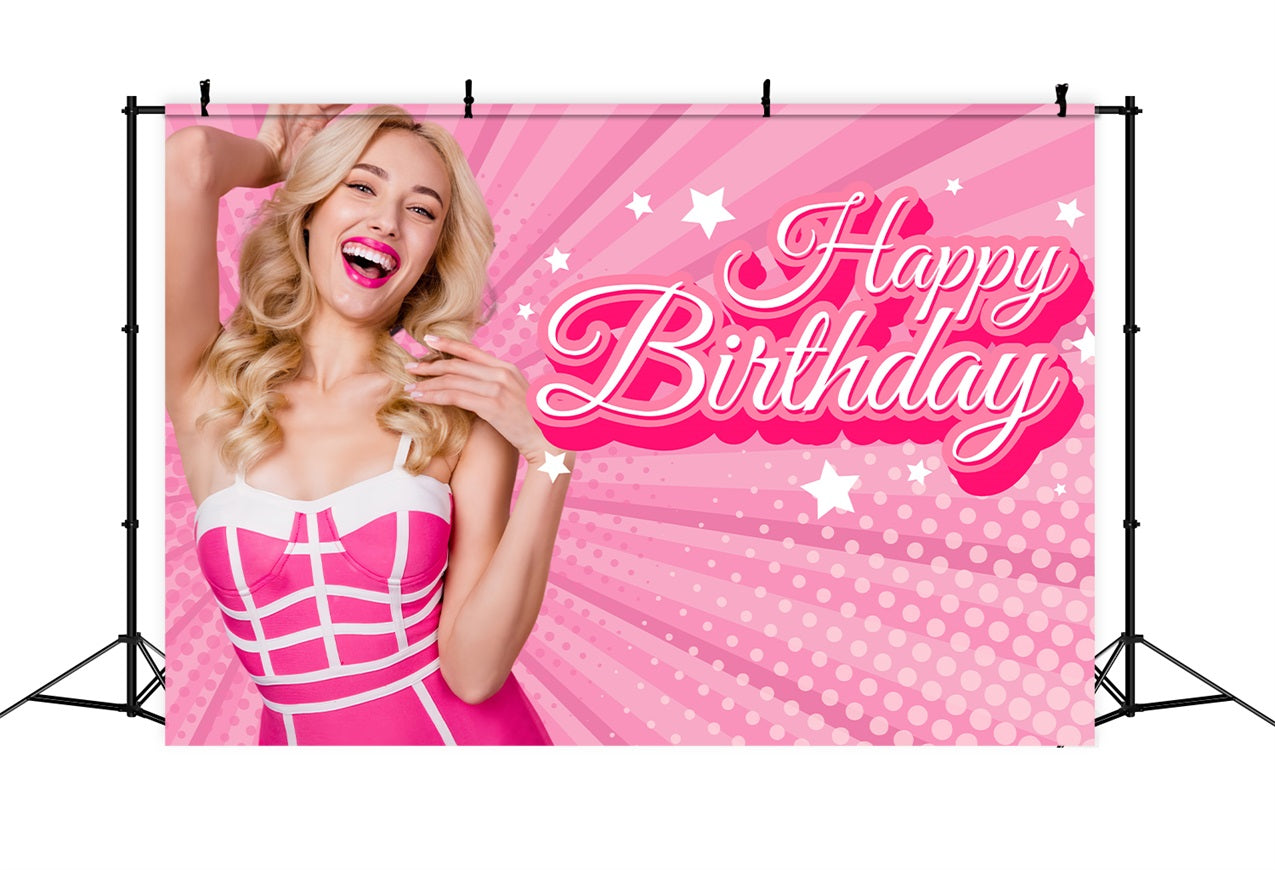 Hintergrund Geburtstag Rosa Happy Celebration Hintergrund anpassen LXX1-211