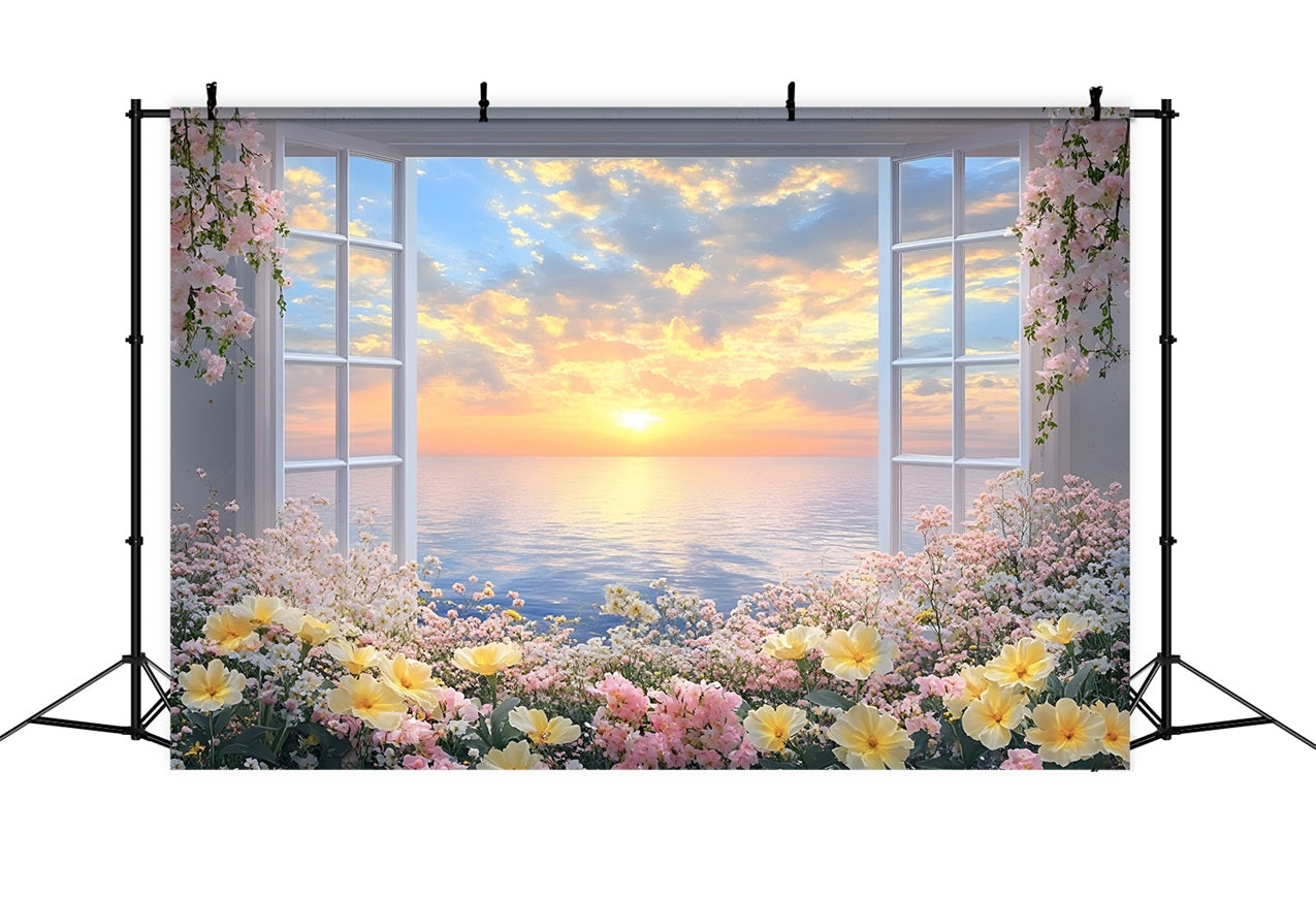 Frühlings-Hintergrundbilder Fotografie Floral Fensteransicht Sonnenuntergang Hintergrund LXX1-71