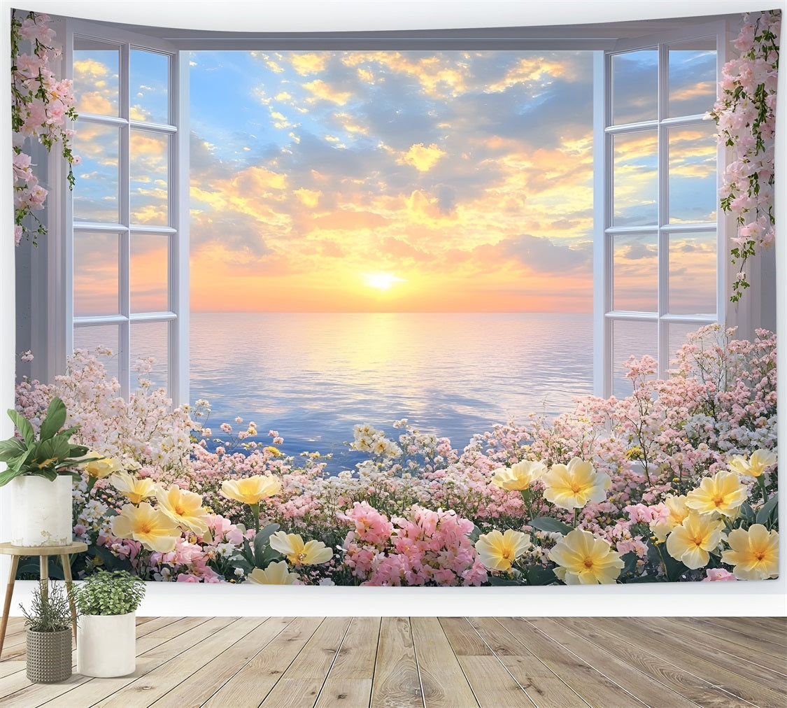 Frühlings-Hintergrundbilder Fotografie Floral Fensteransicht Sonnenuntergang Hintergrund LXX1-71