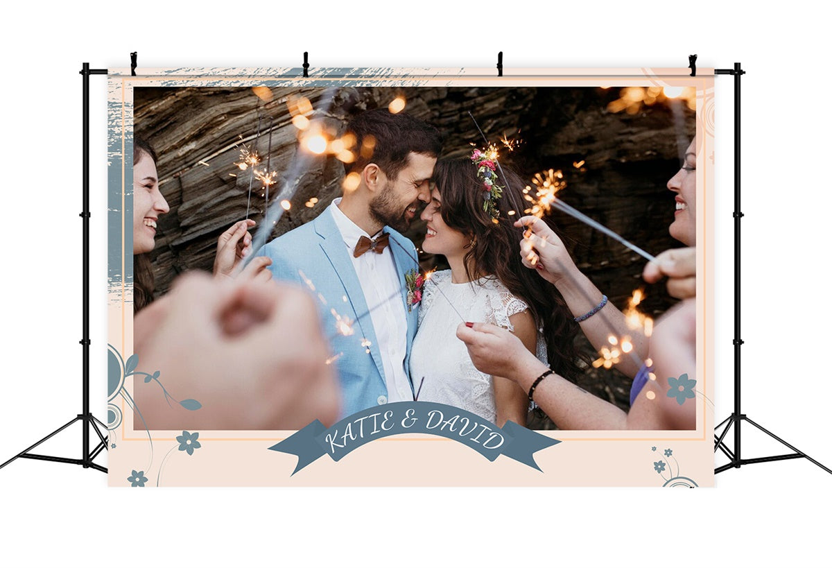 Customized Hochzeit Backdrop Joyful Feuerwerk Sparkle Bliss Backdrop LXX2-140