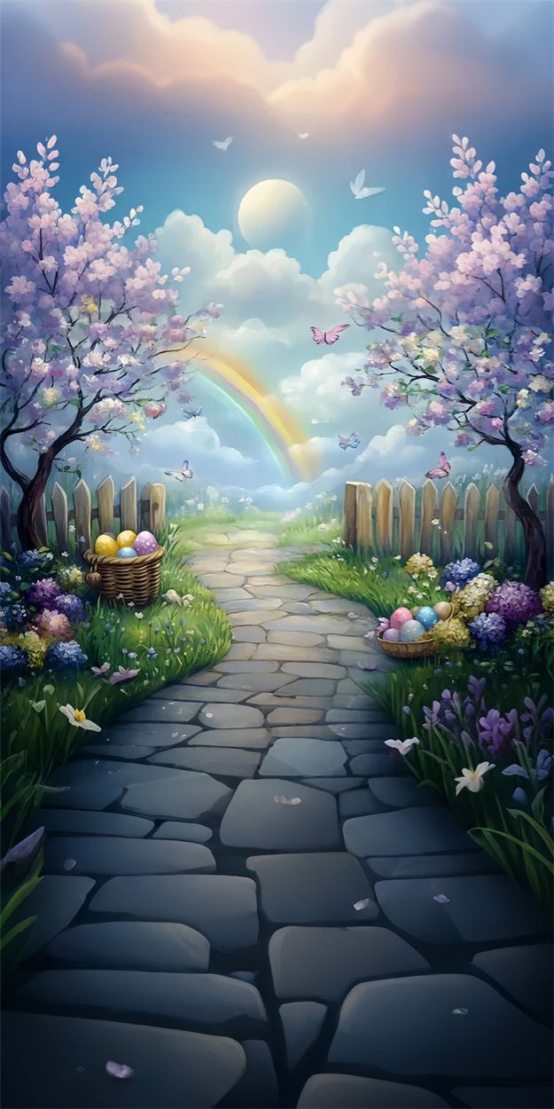 Ostern Backdrops Ideen Kirschblüte Pastell Himmel Sweep Backdrop LXX2-273