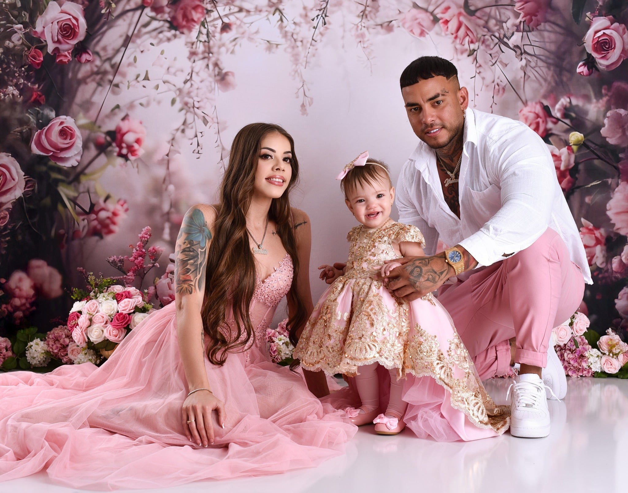 Frühling Fotohintergrund Soft Blush Rose Misty Backdrop LXX2-50