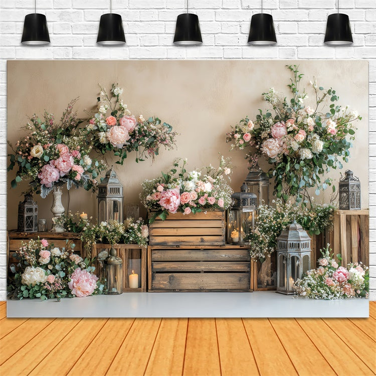 Frühlingshintergrund Ideen Rustikaler Charme Holzblumenhintergrund LXX2-59