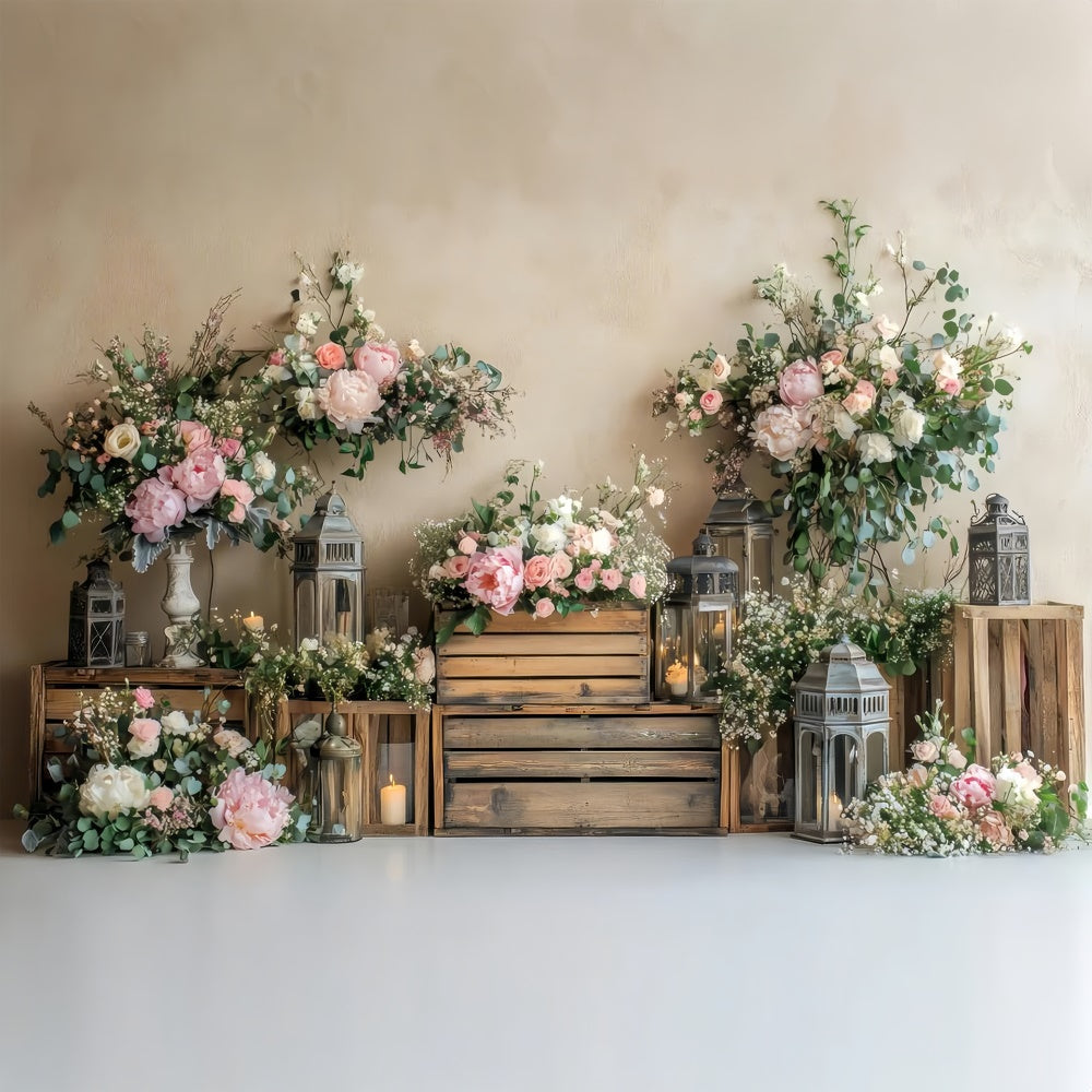 Frühlingshintergrund Ideen Rustikaler Charme Holzblumenhintergrund LXX2-59