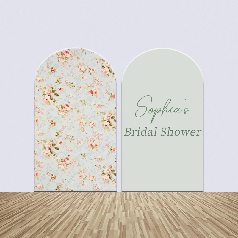 Backdrops für Brautdusche Vintage Rose Arch Backdrop Kit LXX4-121