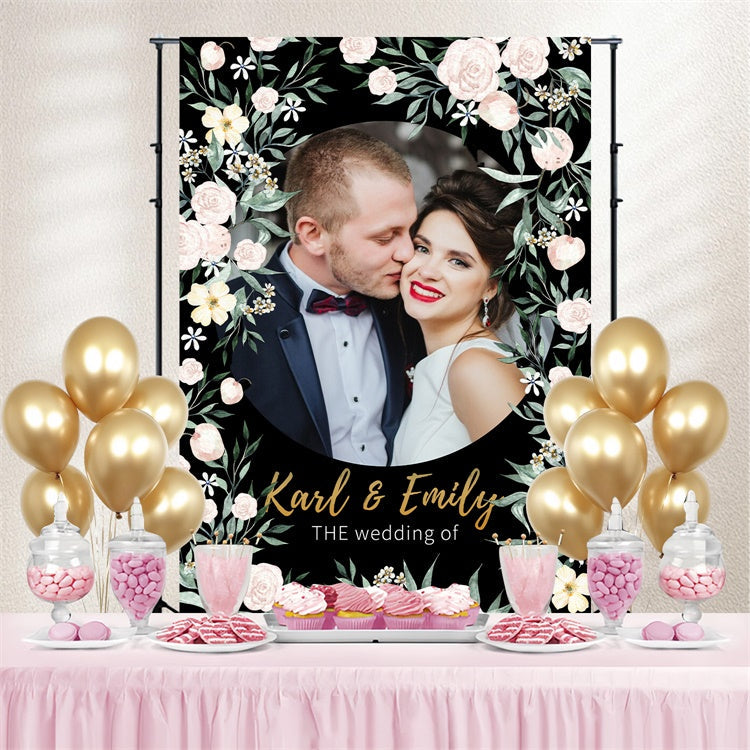 Individueller Hintergrund für die Hochzeit Blume Moderne Kulisse LXX4-137