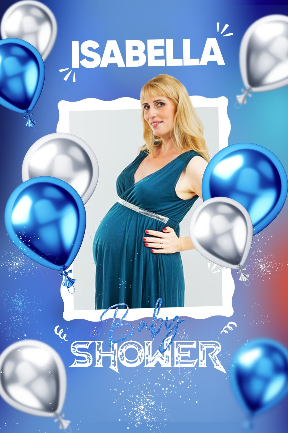 Backdrops für Baby Shower Ballon Feier Individuelles Backdrop LXX4-195