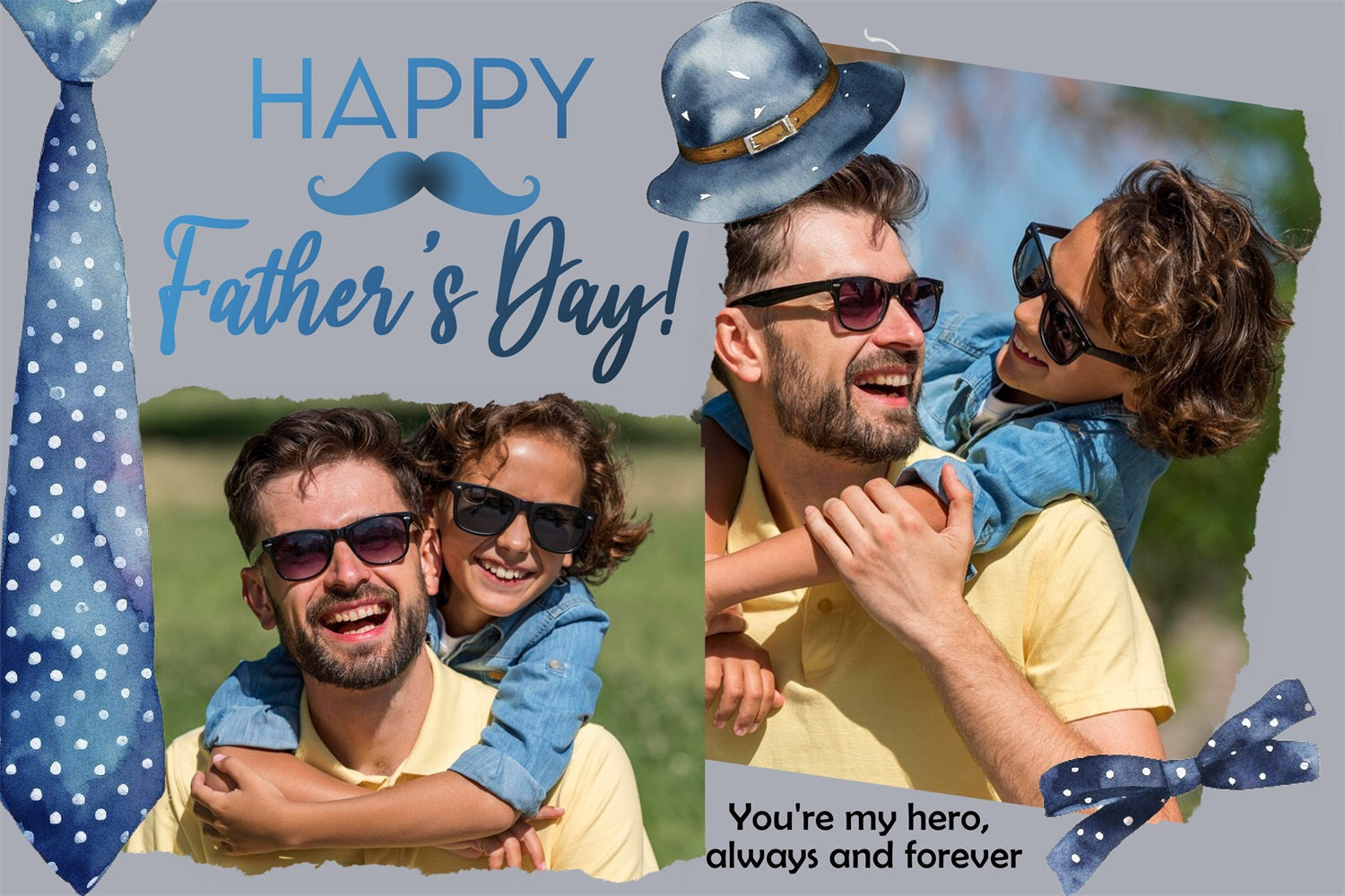 Vatertags-Hintergrund Design Hut Hero Zitat Individueller Hintergrund LXX4-76