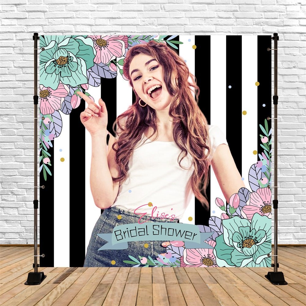 Brautdusche Fotokulisse Ideen Rot Floral Charm Custom Backdrop LXX5-162