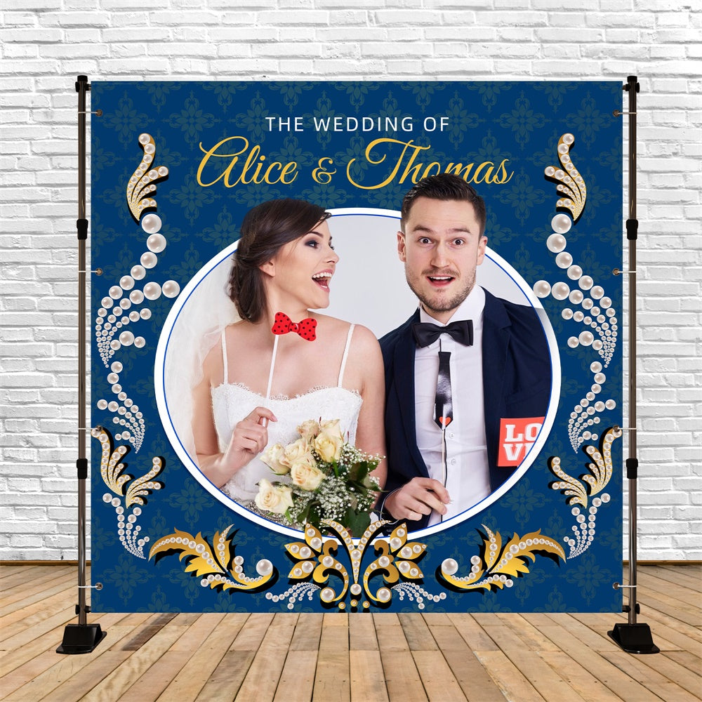 Hintergrundbilder für die Brautparty Rosa Luxe Perle Personalisierte Hintergrundbilder LXX5-178