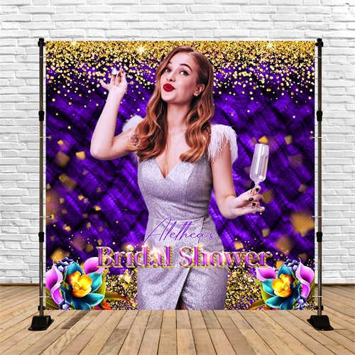 Hochzeit Backdrops Joyful Floral Aquarell Customized Backdrop LXX5-190
