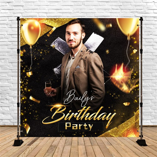 Backdrop Ideen für Geburtstag Glitter Ballon Feier Individuelles Backdrop LXX5-92