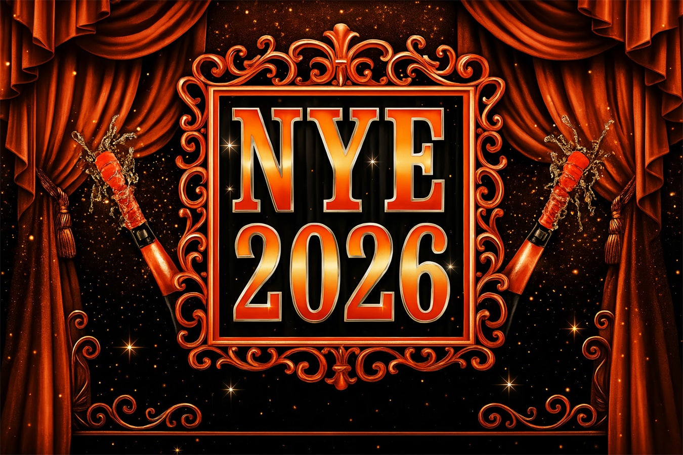 Frohes Neues Jahr Hintergrund Glamouröser funkelnder Champagner Neujahr Hintergrund LXX510-17