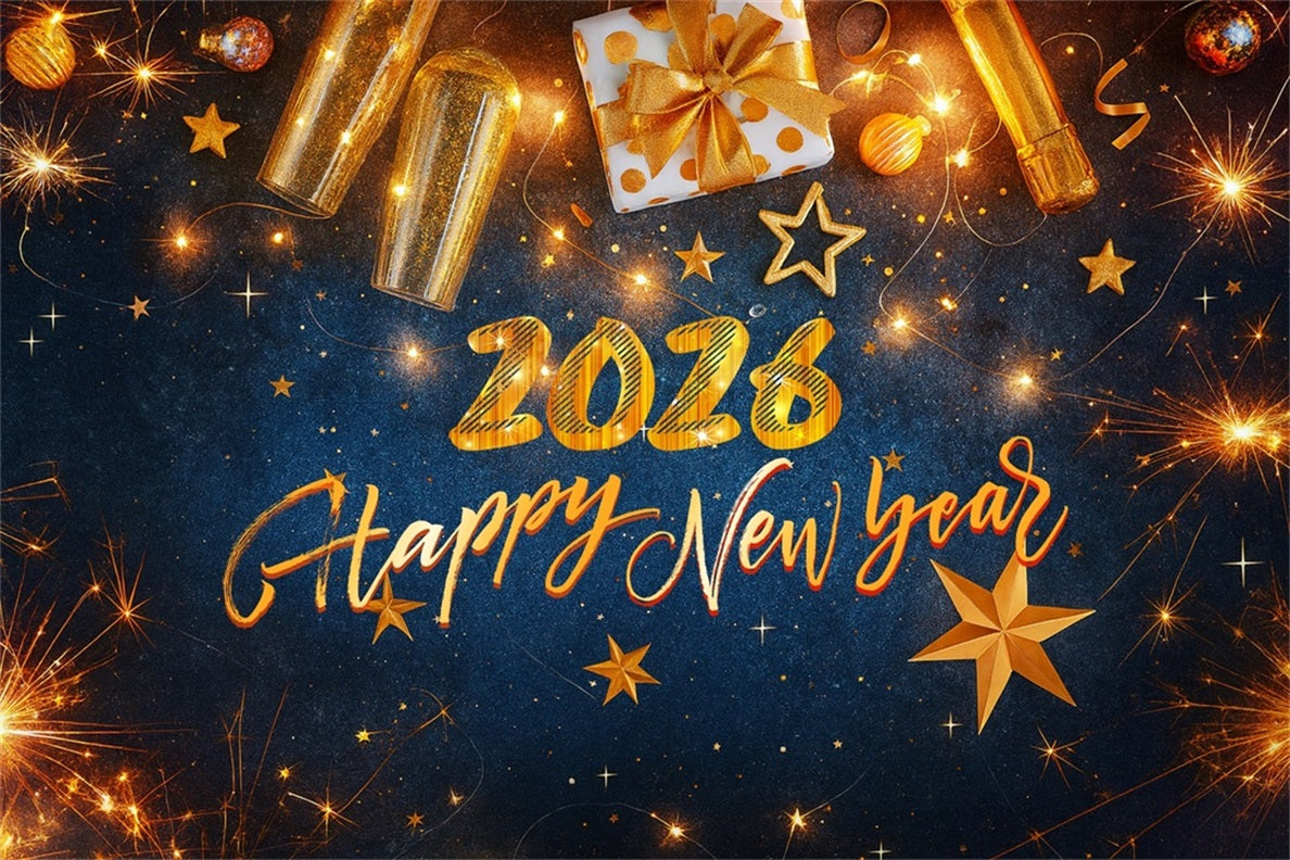 Silvester-Hintergrund Geschenk Lichter Glitzer Eleganz Silvester-Hintergrund LXX510-7