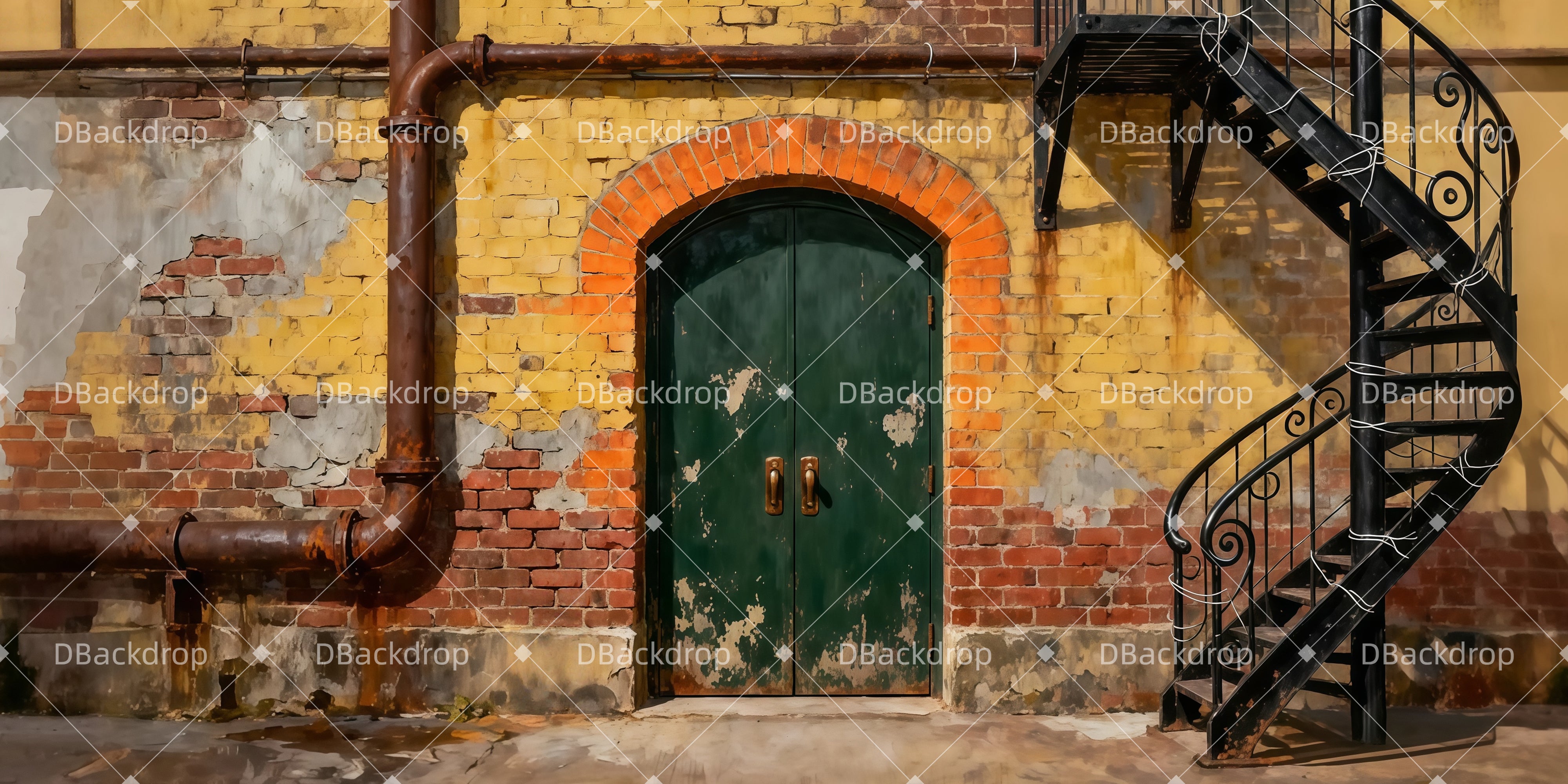 Vorhänge Theater Alte Wendeltreppe Backdrops Theater LXX511-T106