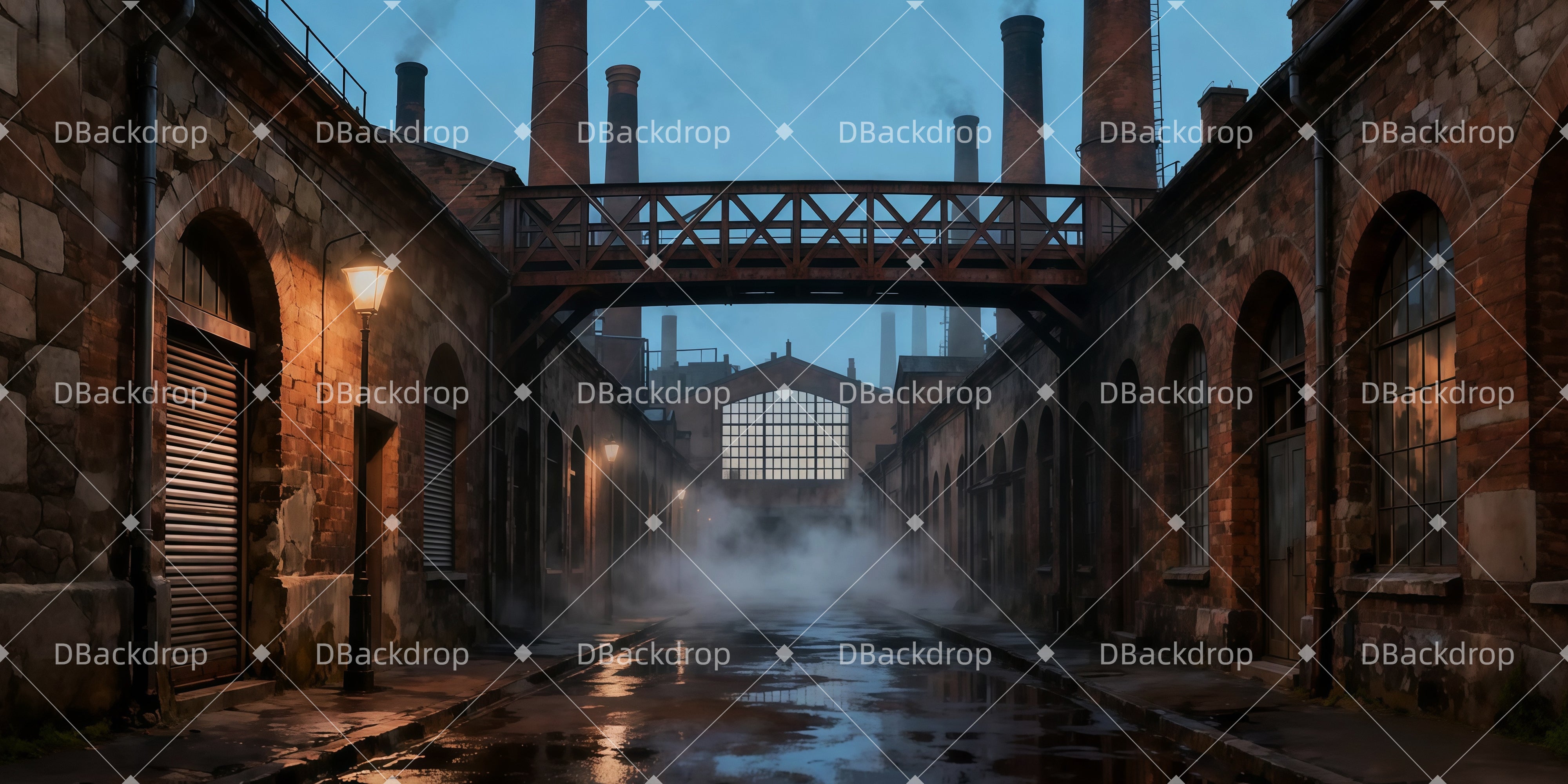 Bühne Theatervorhang Arbeitshaus-Innenhof Theatervorhang samt LXX511-T53