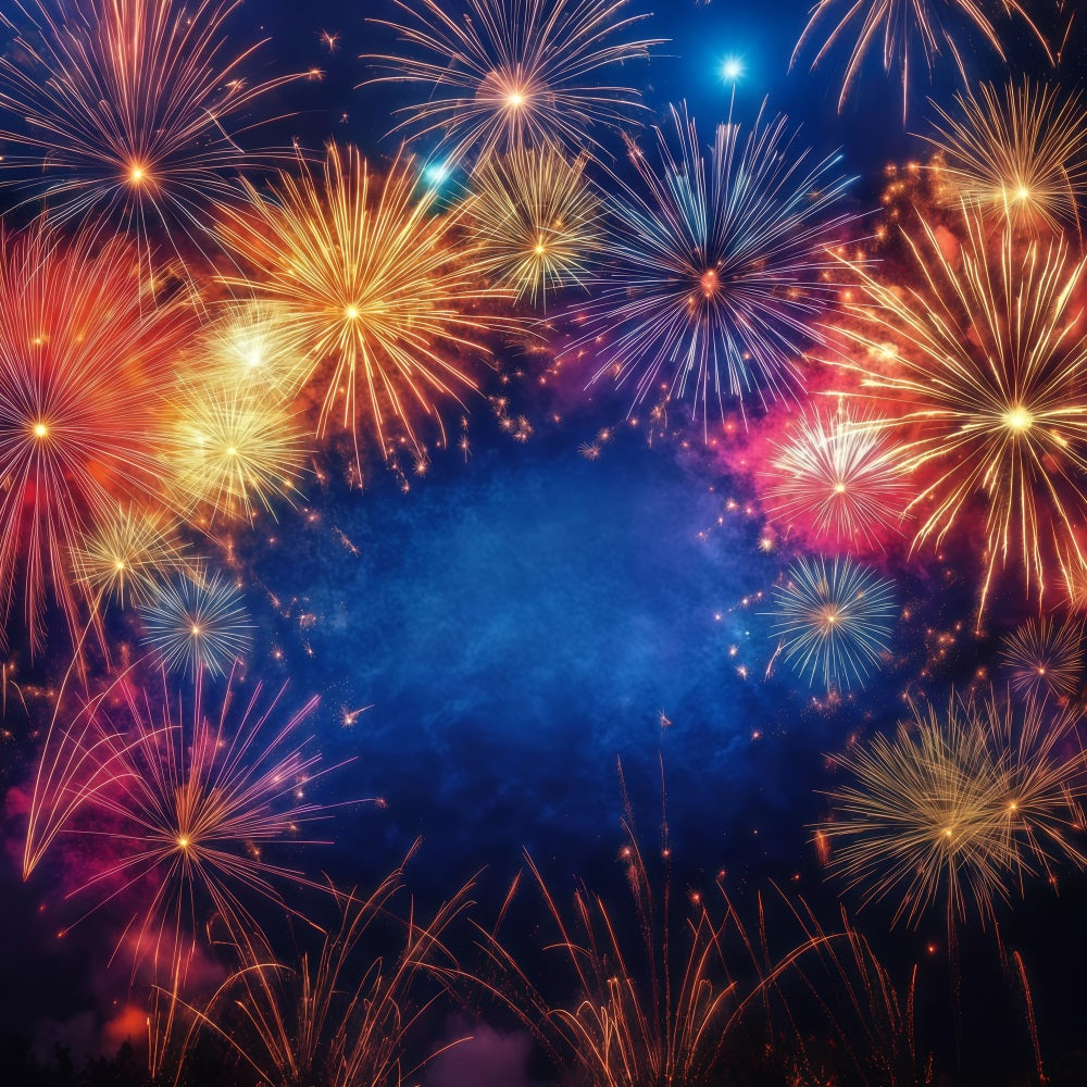 Neujahrs-Hintergrund Strahlendes Feuerwerk Happy New Year 2026 Banner LXX512-10