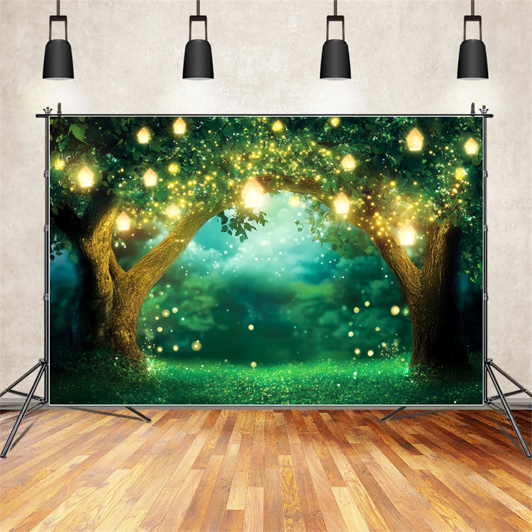 Enchanted Forest Backdrops Glitzernder Baum Torbogen Backdrop LXX57-121