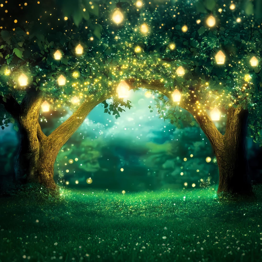 Enchanted Forest Backdrops Glitzernder Baum Torbogen Backdrop LXX57-121