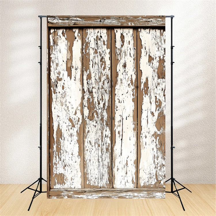 Rustikale Holzkulisse Shabby Abblätternde Farbe Kulisse LXX57-308