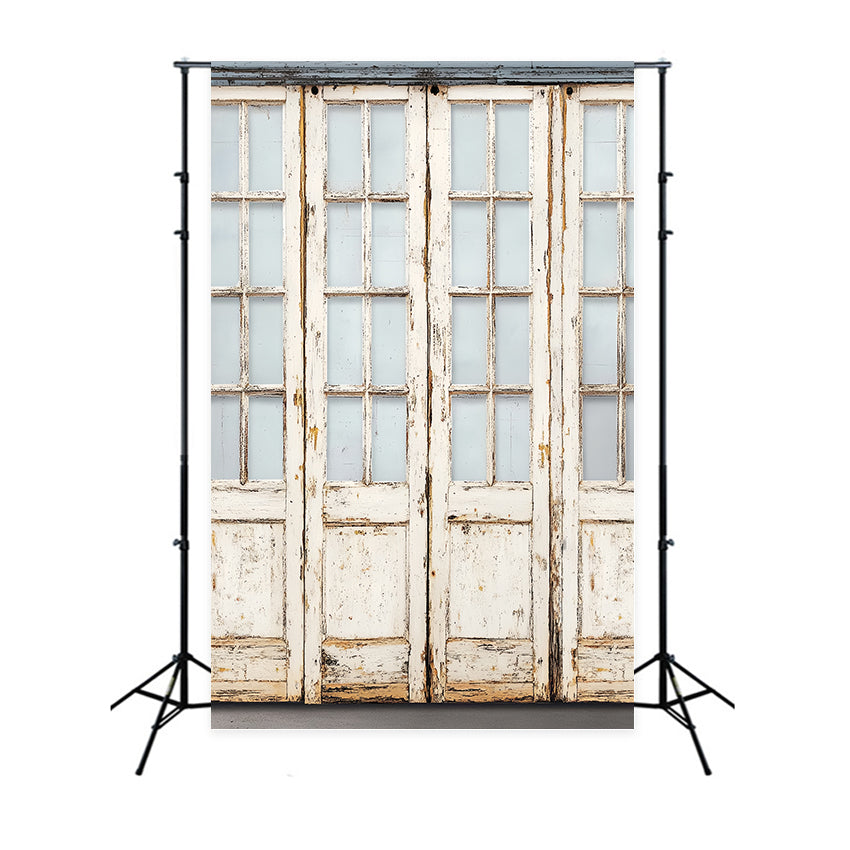 Holz Fotokulisse Verwitterte Vintage Tür Kulisse LXX57-318