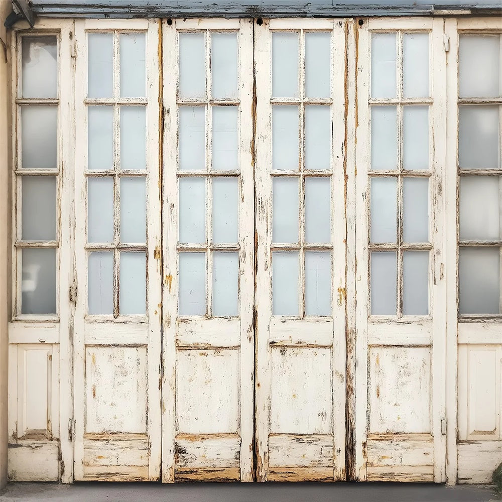 Holz Fotokulisse Verwitterte Vintage Tür Kulisse LXX57-318