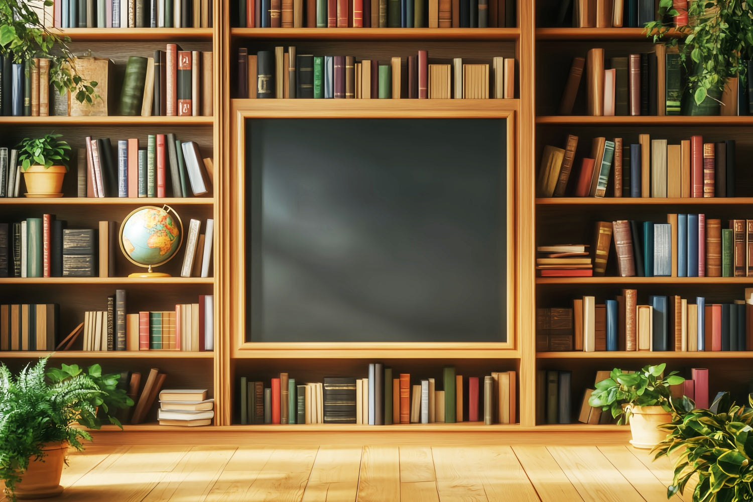 Schule Fotohintergrund Klassisches Buch Nook Hintergrund LXX57-41
