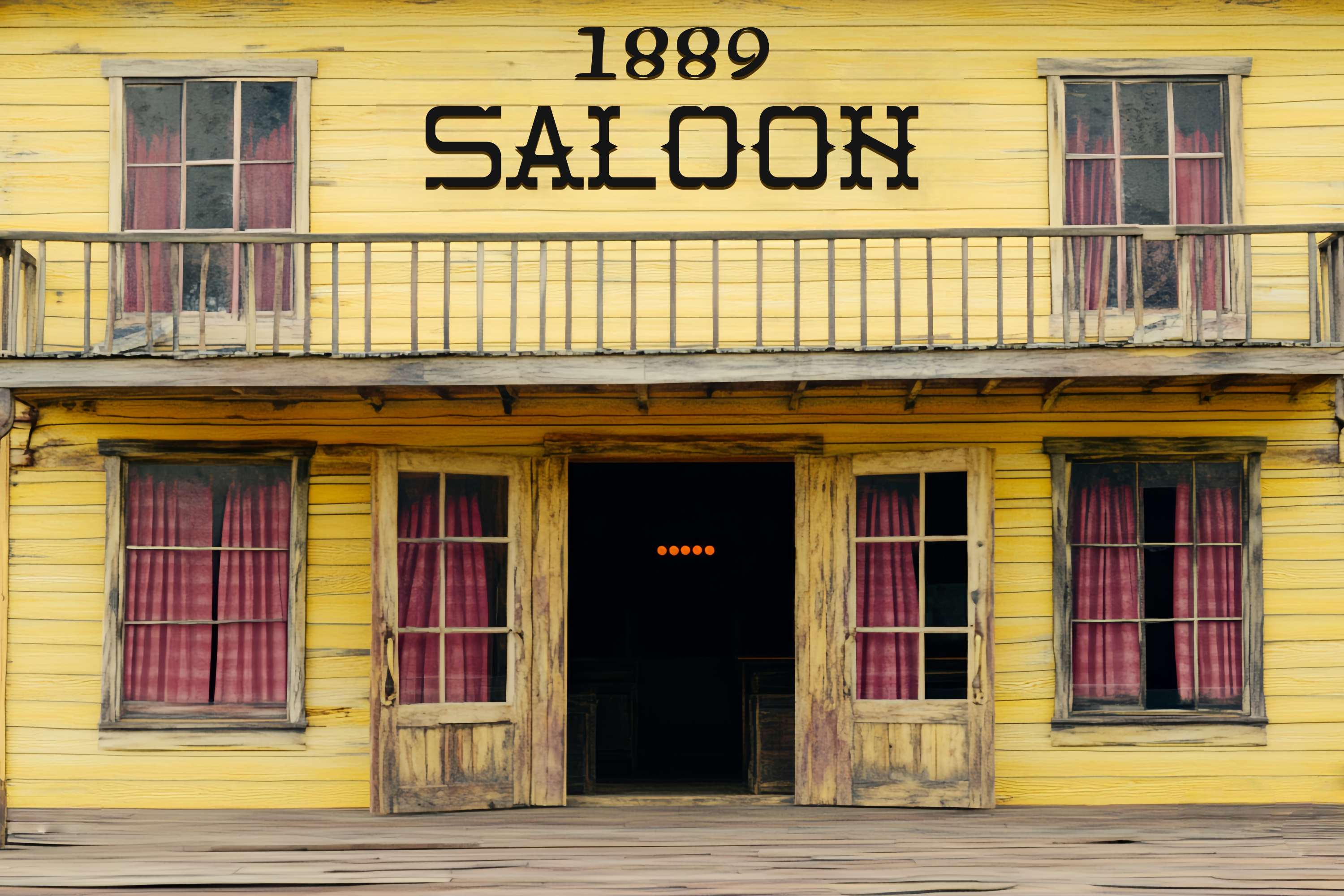 Herbst-Foto Hintergrund Vintage Gelb Western Saloon Western-Foto Hintergrund LXX58-202